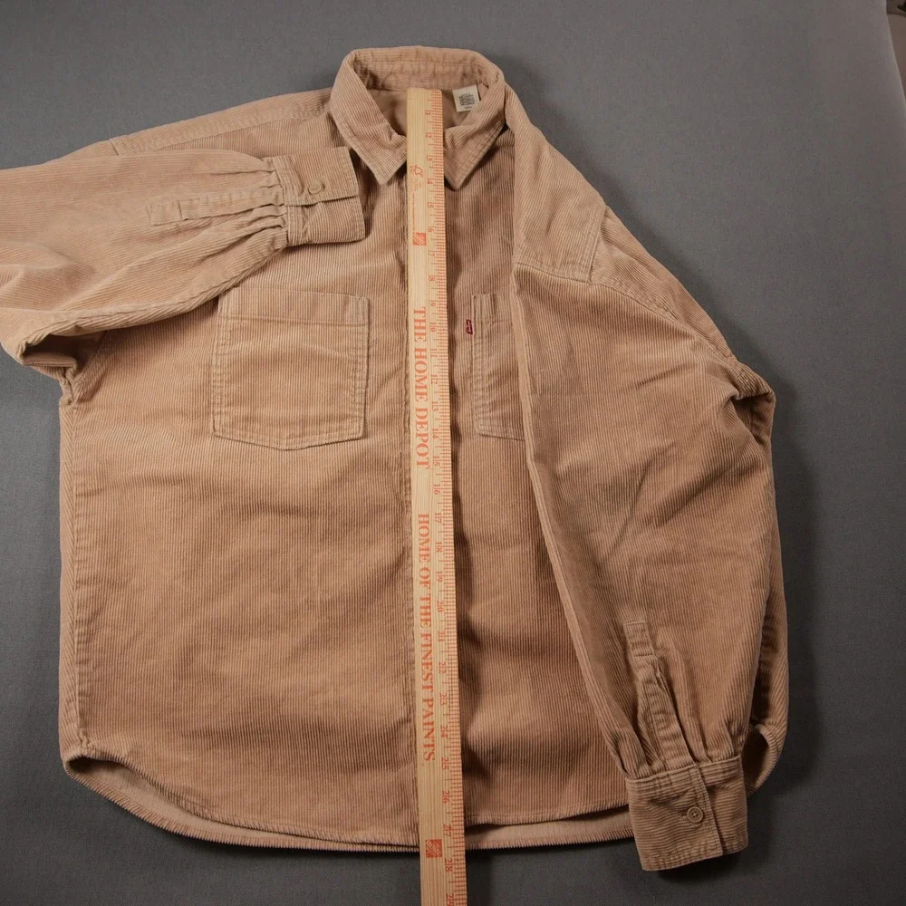 Levi's Corduroy Long Sleeve Men Shirt S Skate Western Boho Cabin Retro Coastal